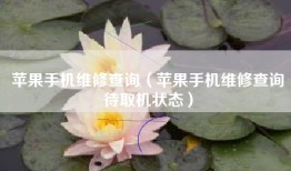 苹果手机维修查询（苹果手机维修查询待取机状态）