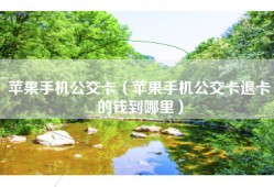 苹果手机公交卡（苹果手机公交卡退卡的钱到哪里）