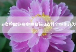 Ai换脸职业形象照系统AI软件个性化开发1
