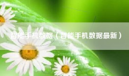 智能手机数据（智能手机数据最新）