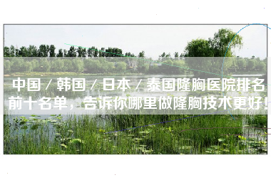 中国／韩国／日本／泰国隆胸医院排名前十名单，告诉你哪里做隆胸技术更好！