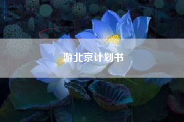 游北京计划书