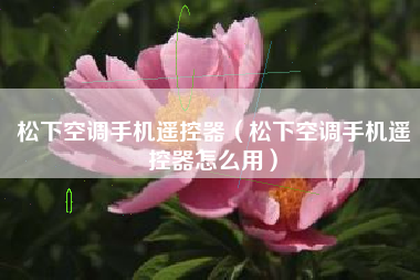 松下空调手机遥控器（松下空调手机遥控器怎么用）