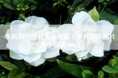 手机拍照图片大小设置（手机拍照图片大小设置500k）
