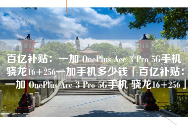 百亿补贴：一加 OnePlus Ace 3 Pro 5G手机 骁龙16+256一加手机多少钱「百亿补贴：一加 OnePlus Ace 3 Pro 5G手机 骁龙16+256」
