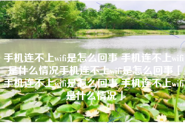 手机连不上wifi是怎么回事 手机连不上wifi是什么情况手机连不上wifi是怎么回事「手机连不上wifi是怎么回事 手机连不上wifi是什么情况」